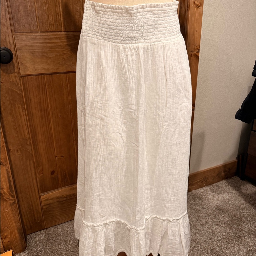 Quince Ivory Maxi Skirt